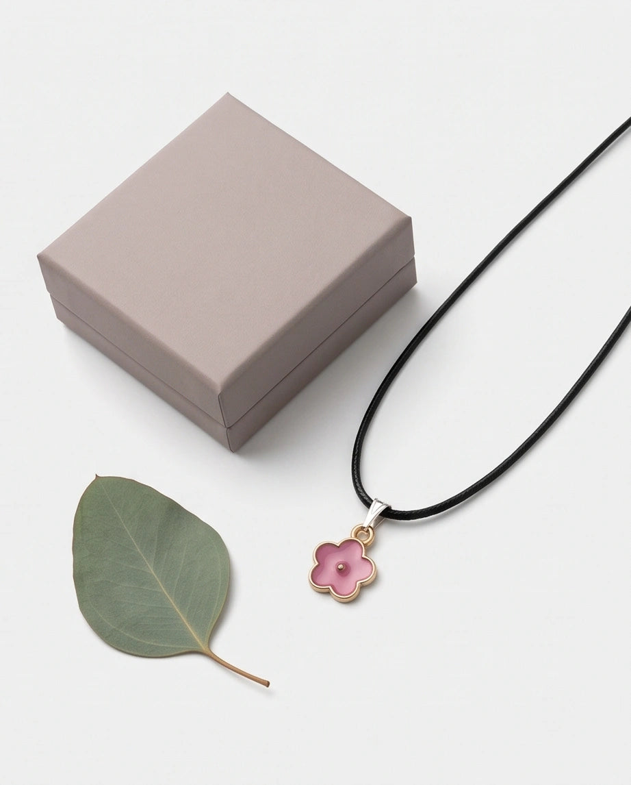 Soft Pink Blossom Pendant