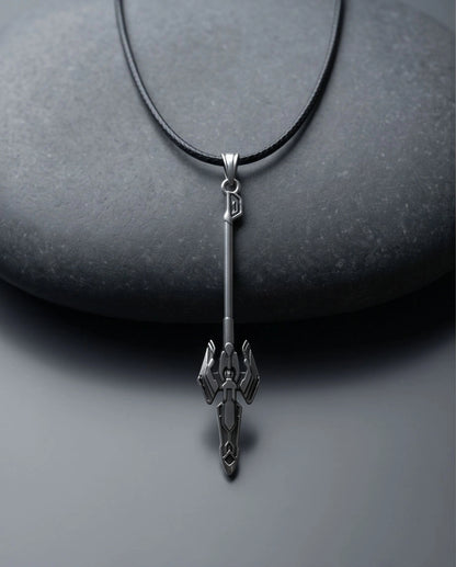 Futuristic Sci-Fi Spear Pendant Necklace