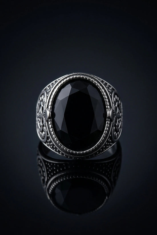 Imperial Onyx Shadow Signet Ring