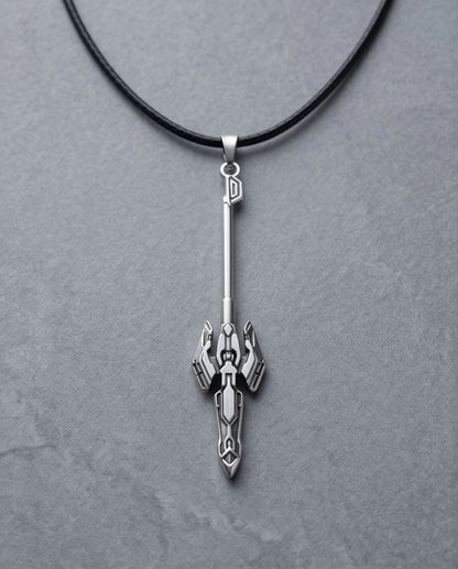 Futuristic Sci-Fi Spear Pendant Necklace