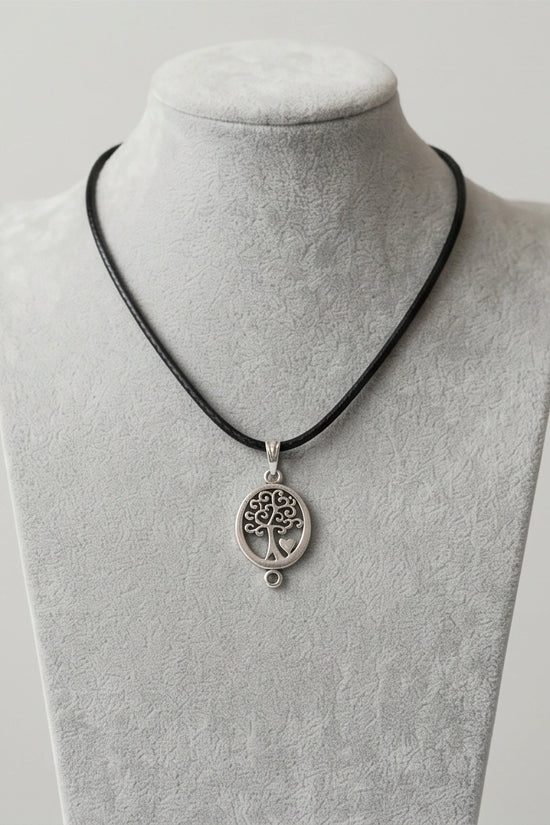 The Loving Roots: Whimsical Tree of Life & Heart Pendant Necklace