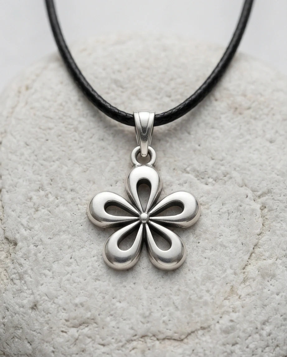 The Sakura Blossom Silver Pendant