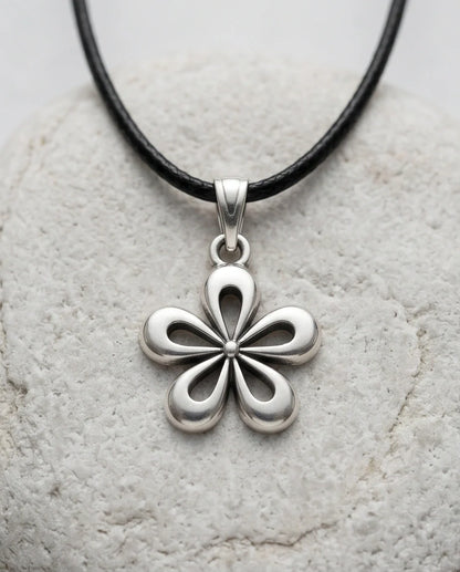 The Sakura Blossom Silver Pendant