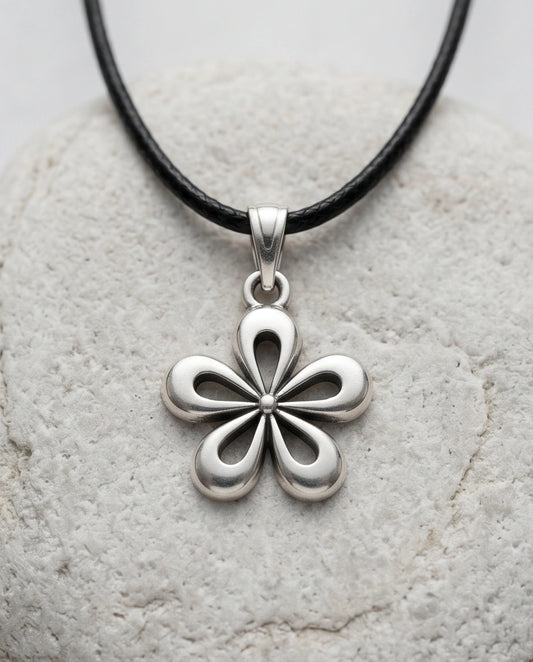 The Sakura Blossom Silver Pendant