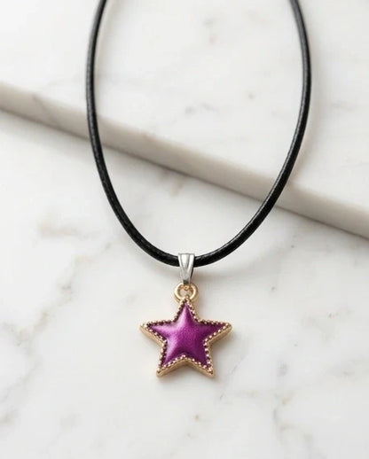 Radiant Purple Star Pendant