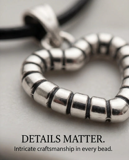The Eternal Bond Hollow Heart Necklace