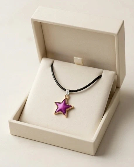 Radiant Purple Star Pendant