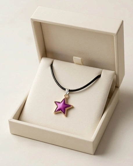 Radiant Purple Star Pendant