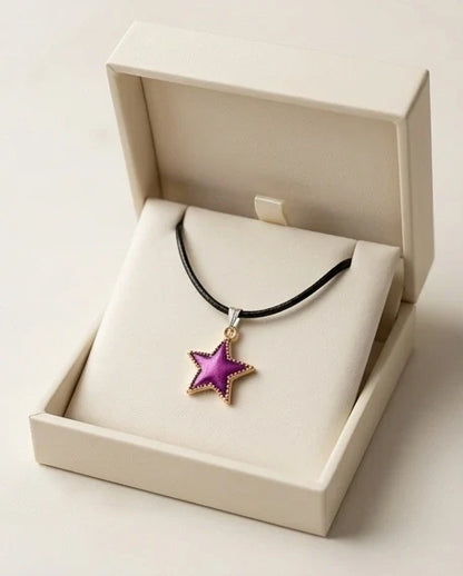 Radiant Purple Star Pendant