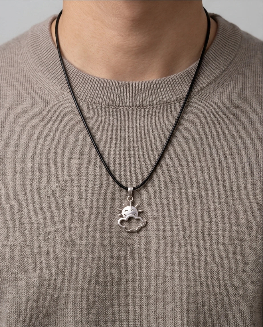The Happy Sol Sun & Cloud Necklace