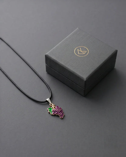 Luscious Purple Grape Cluster Pendant