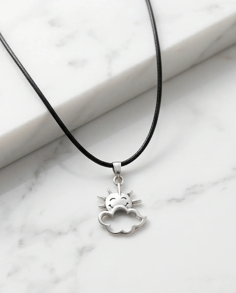 The Happy Sol Sun & Cloud Necklace
