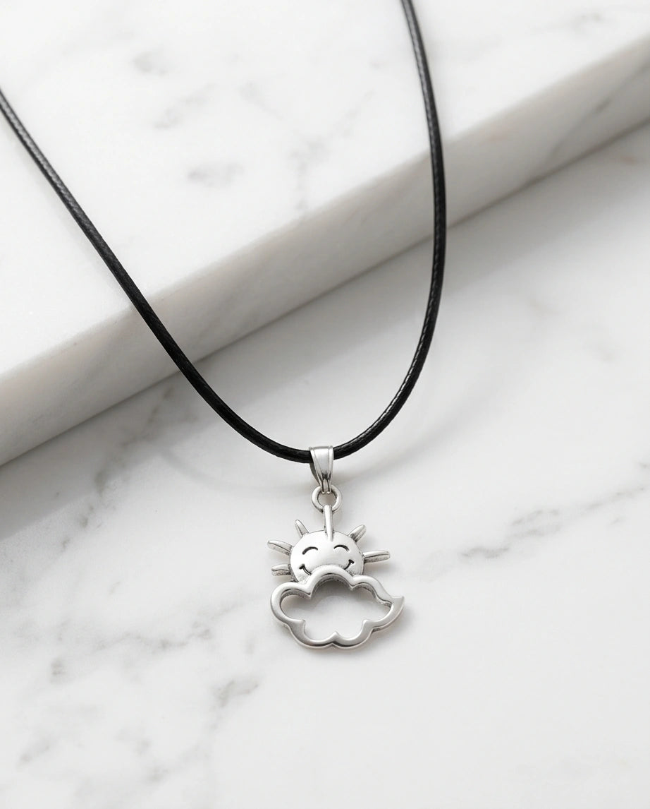 The Happy Sol Sun & Cloud Necklace