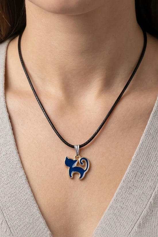 Midnight Mystique Cat Pendant