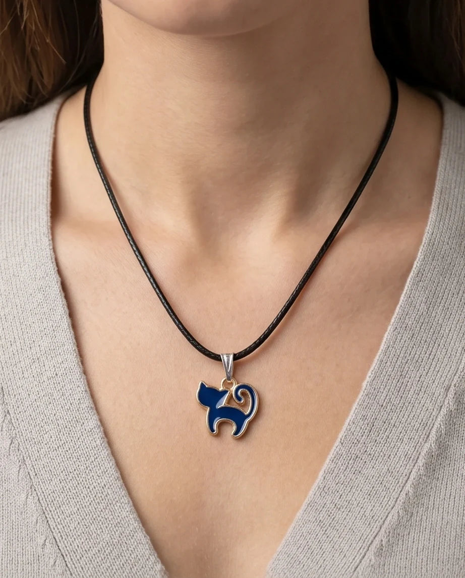 Midnight Mystique Cat Pendant
