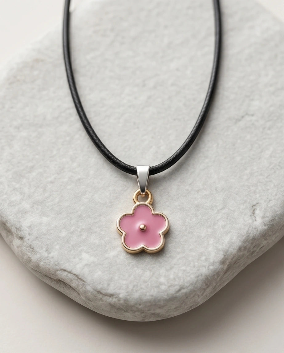 Soft Pink Blossom Pendant