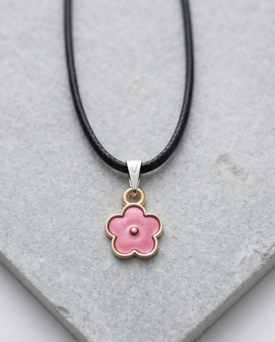 Soft Pink Blossom Pendant