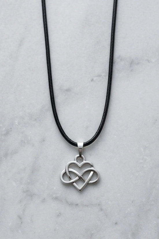 Silver Infinity Heart Necklace