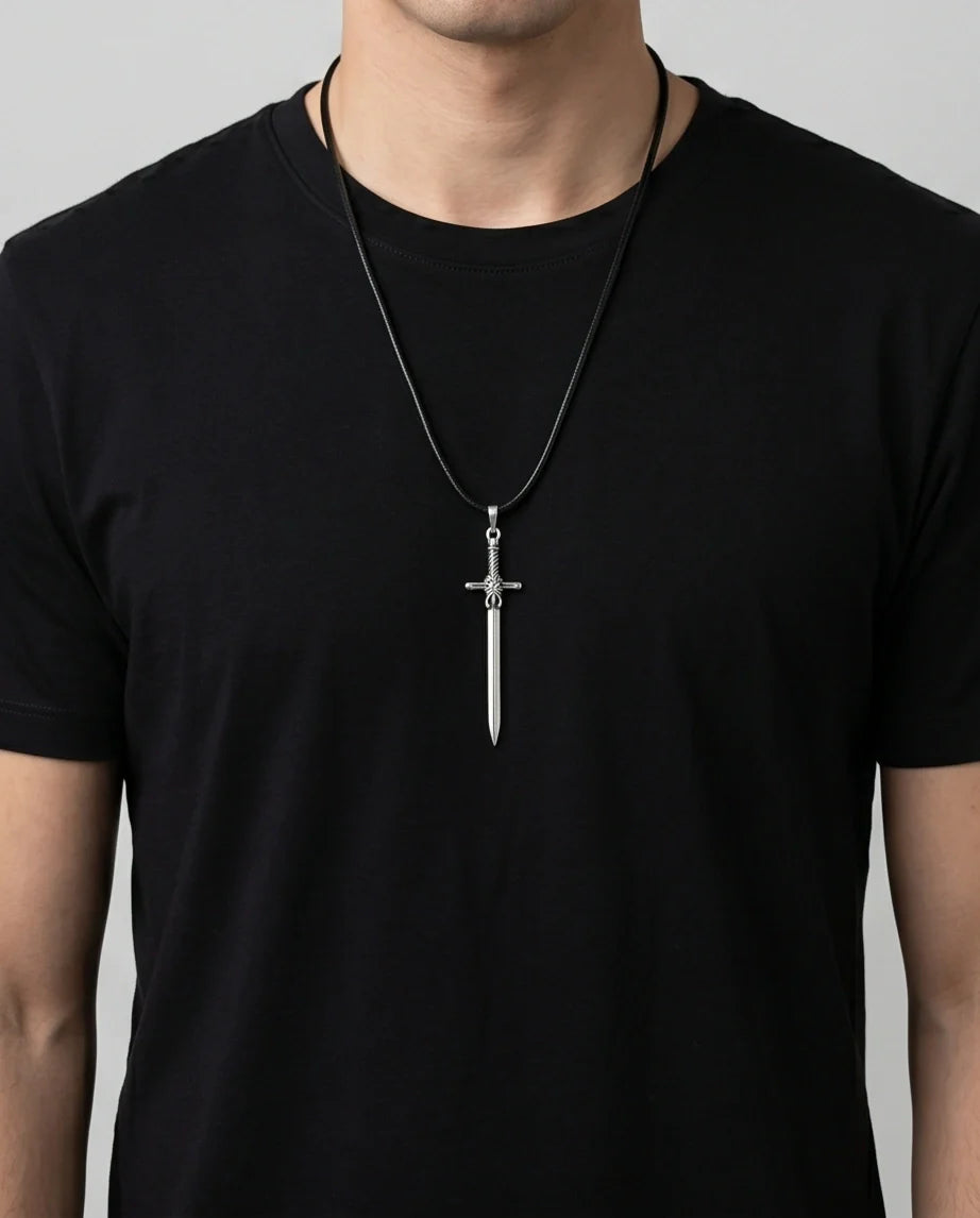 The Excalibur Medieval Sword Necklace
