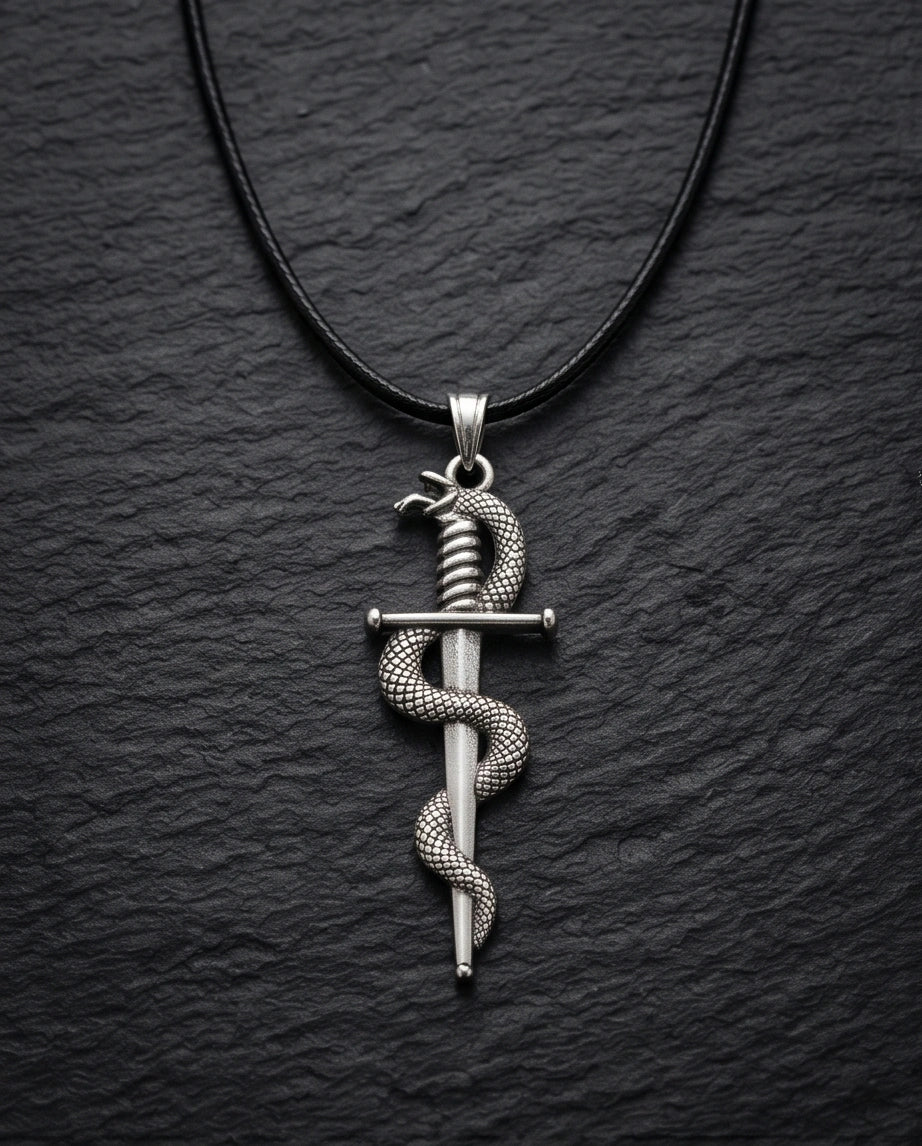 The Serpent's Blade Dagger Necklace