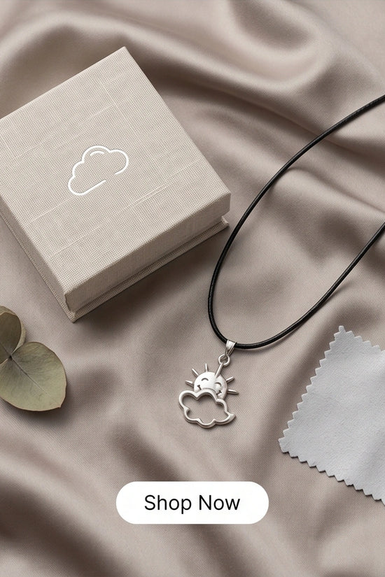 The Happy Sol Sun & Cloud Necklace