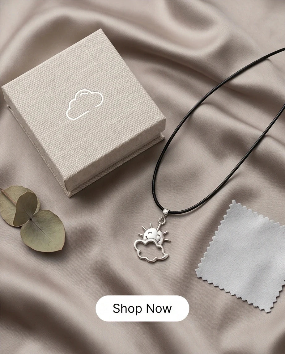 The Happy Sol Sun & Cloud Necklace