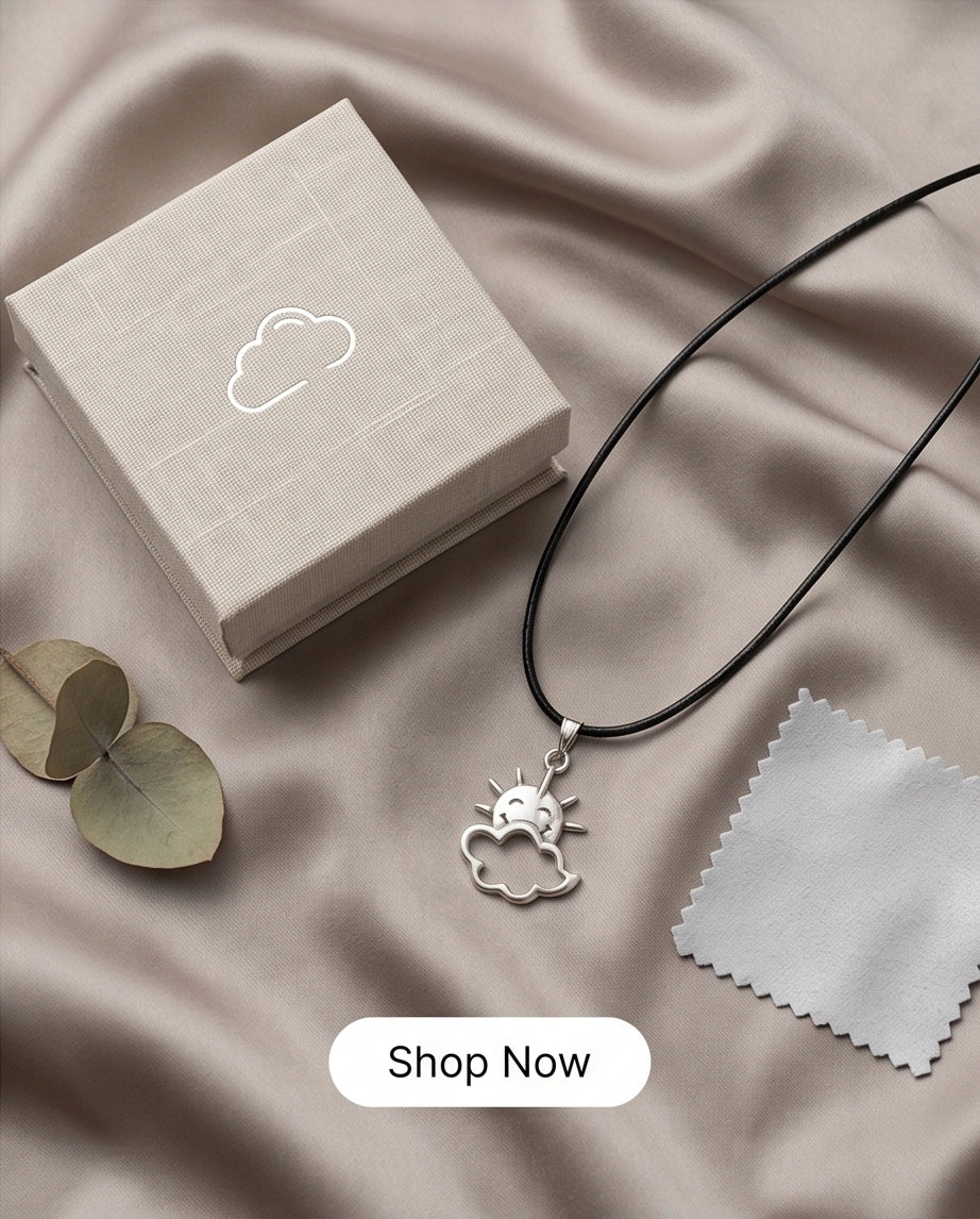 The Happy Sol Sun & Cloud Necklace