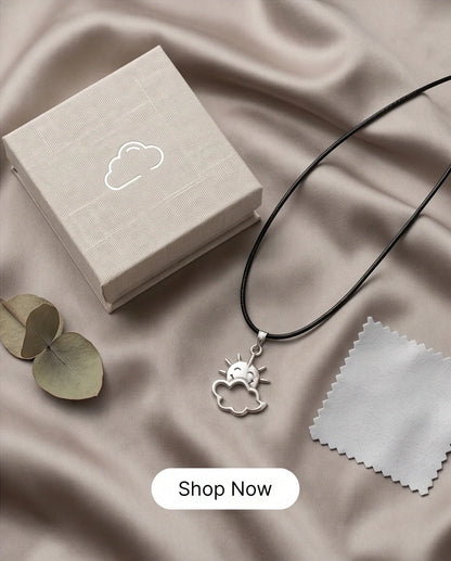 The Happy Sol Sun & Cloud Necklace