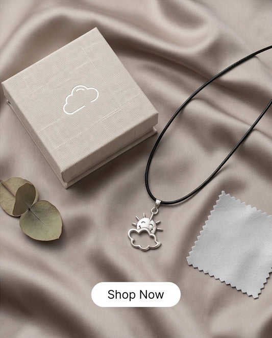 The Happy Sol Sun & Cloud Necklace
