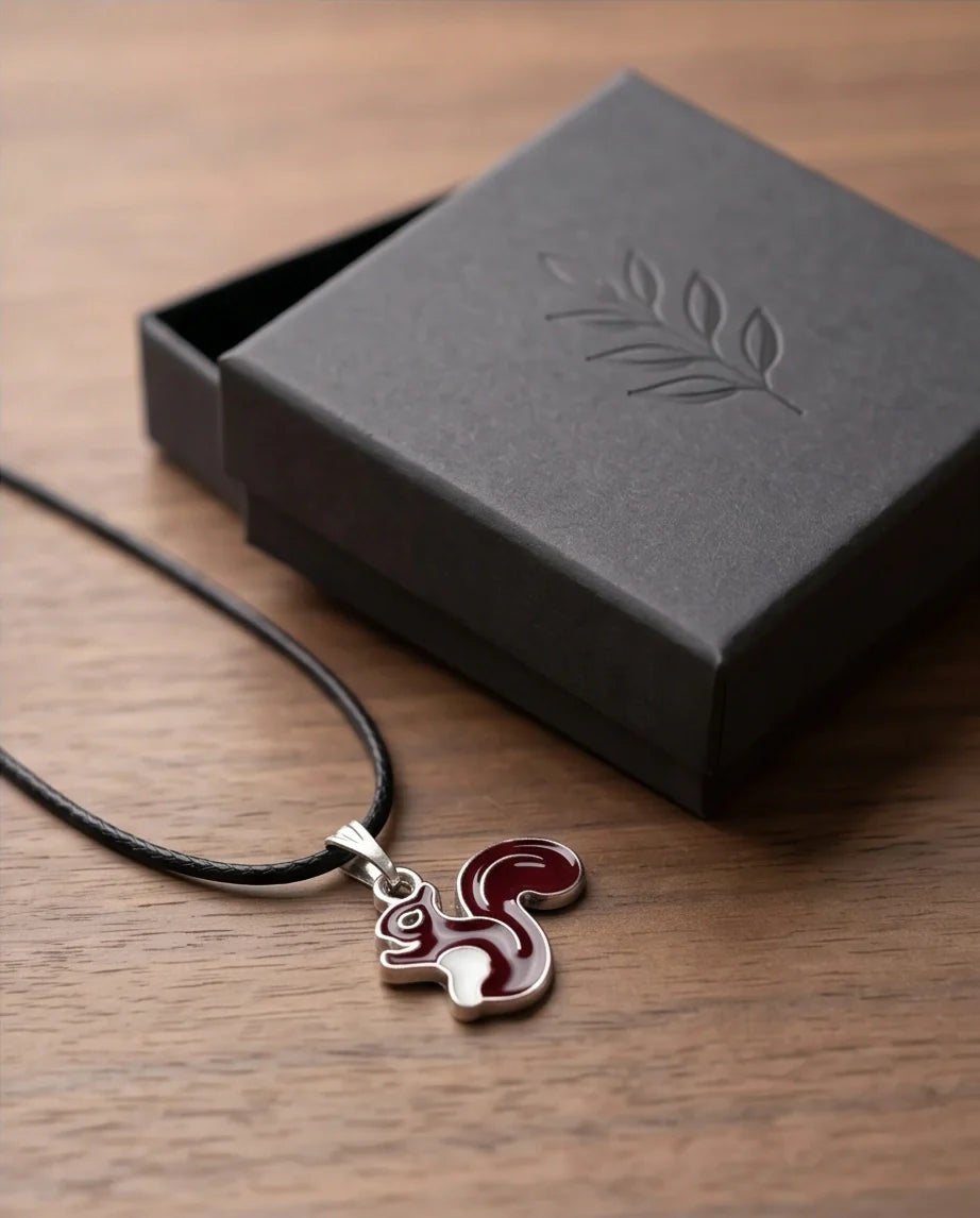 The Walnut Squirrel Pendant