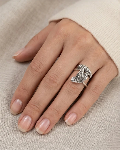 Vintage Sterling Silver Butterfly Wrap Ring