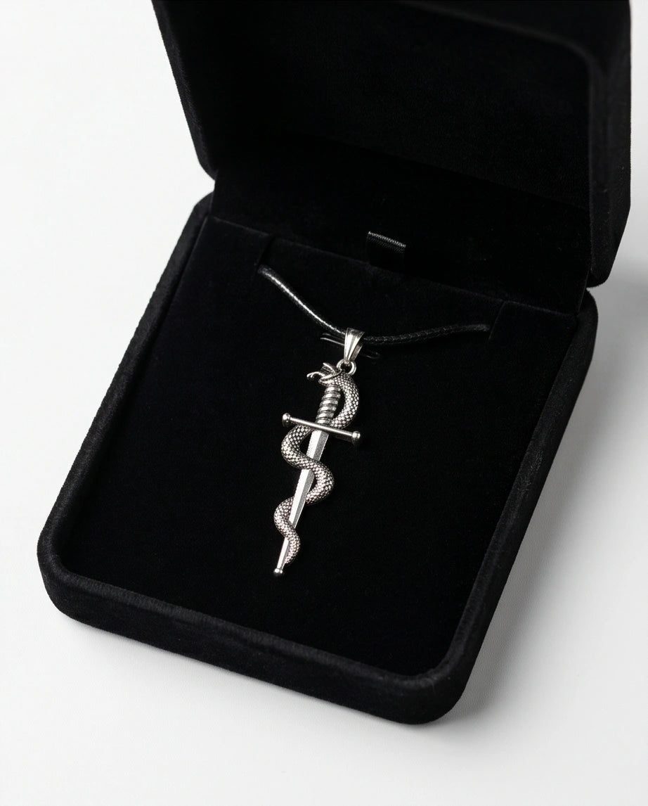 The Serpent's Blade Dagger Necklace
