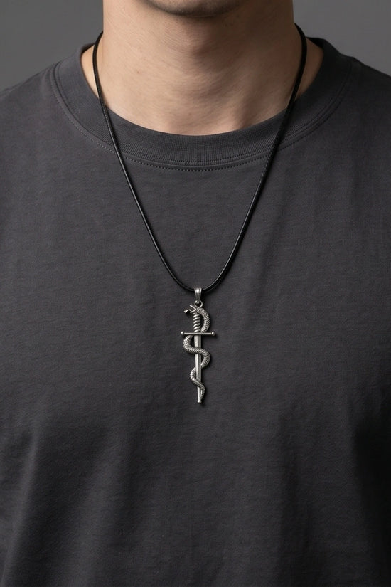 The Serpent's Blade Dagger Necklace