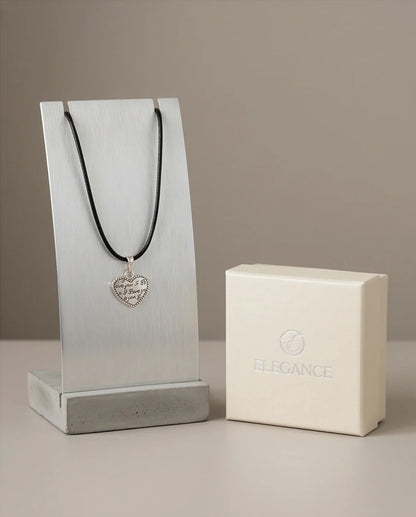 The Sweet Confession: Engraved Heart "I Love You" Pendant Necklace