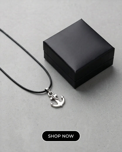 The Sailor’s Pride Polished Anchor Necklace