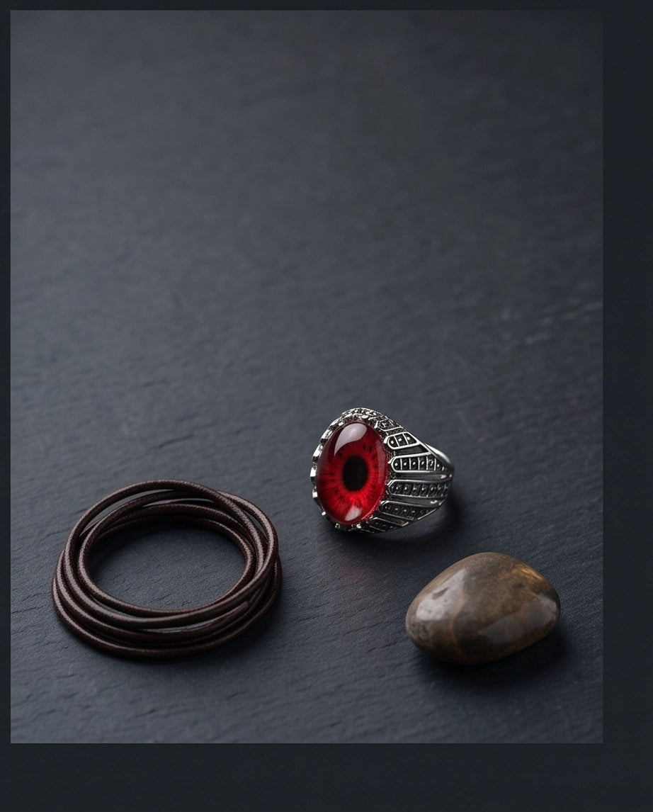 Dragon Eye Lattice Silver Ring