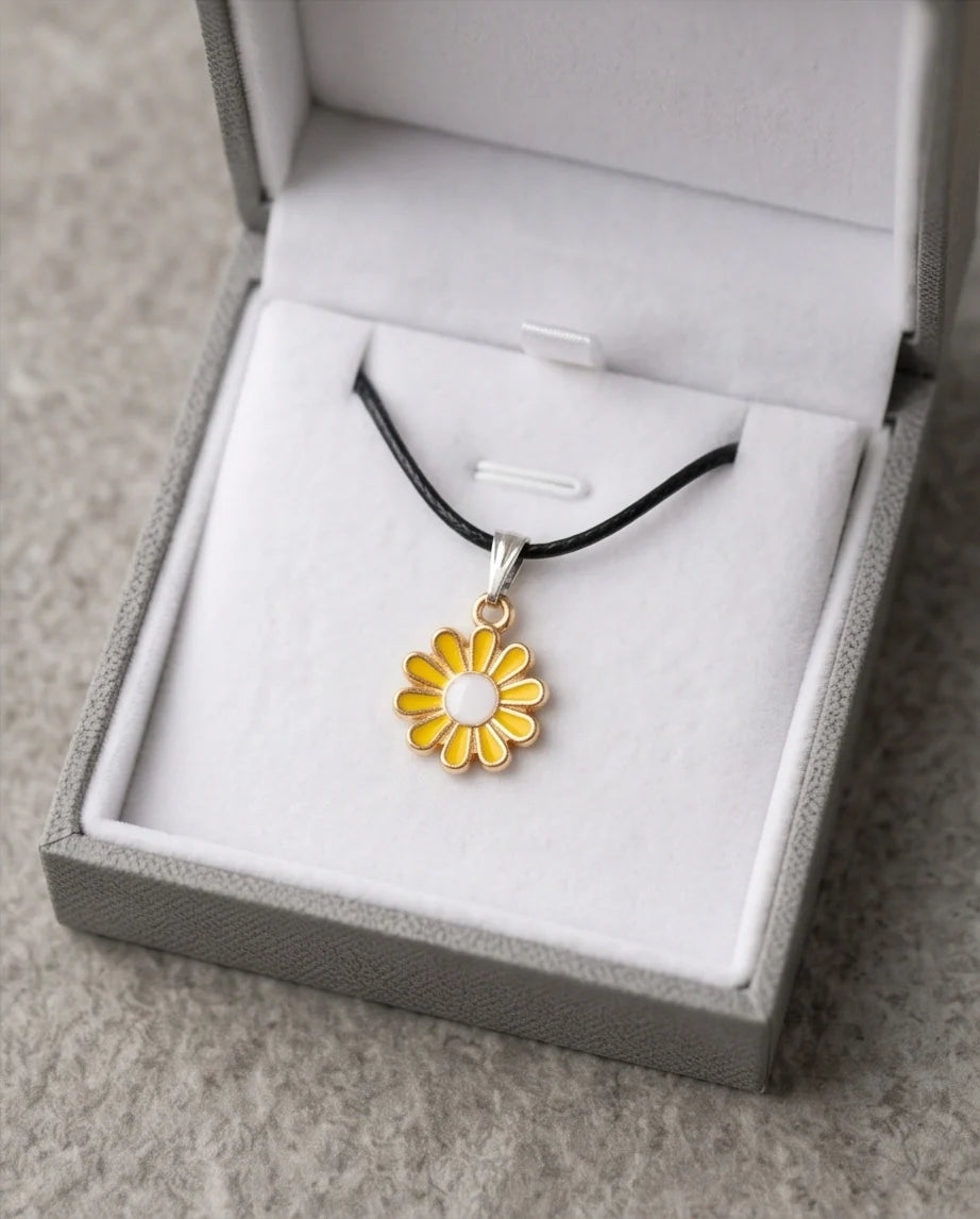 Golden Daisy Sunshine Necklace