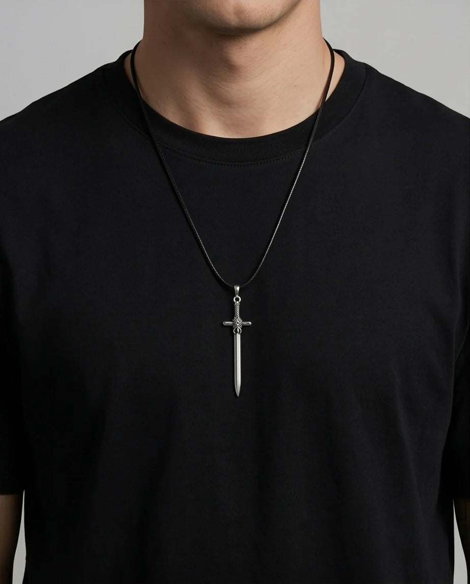 The Excalibur Medieval Sword Necklace