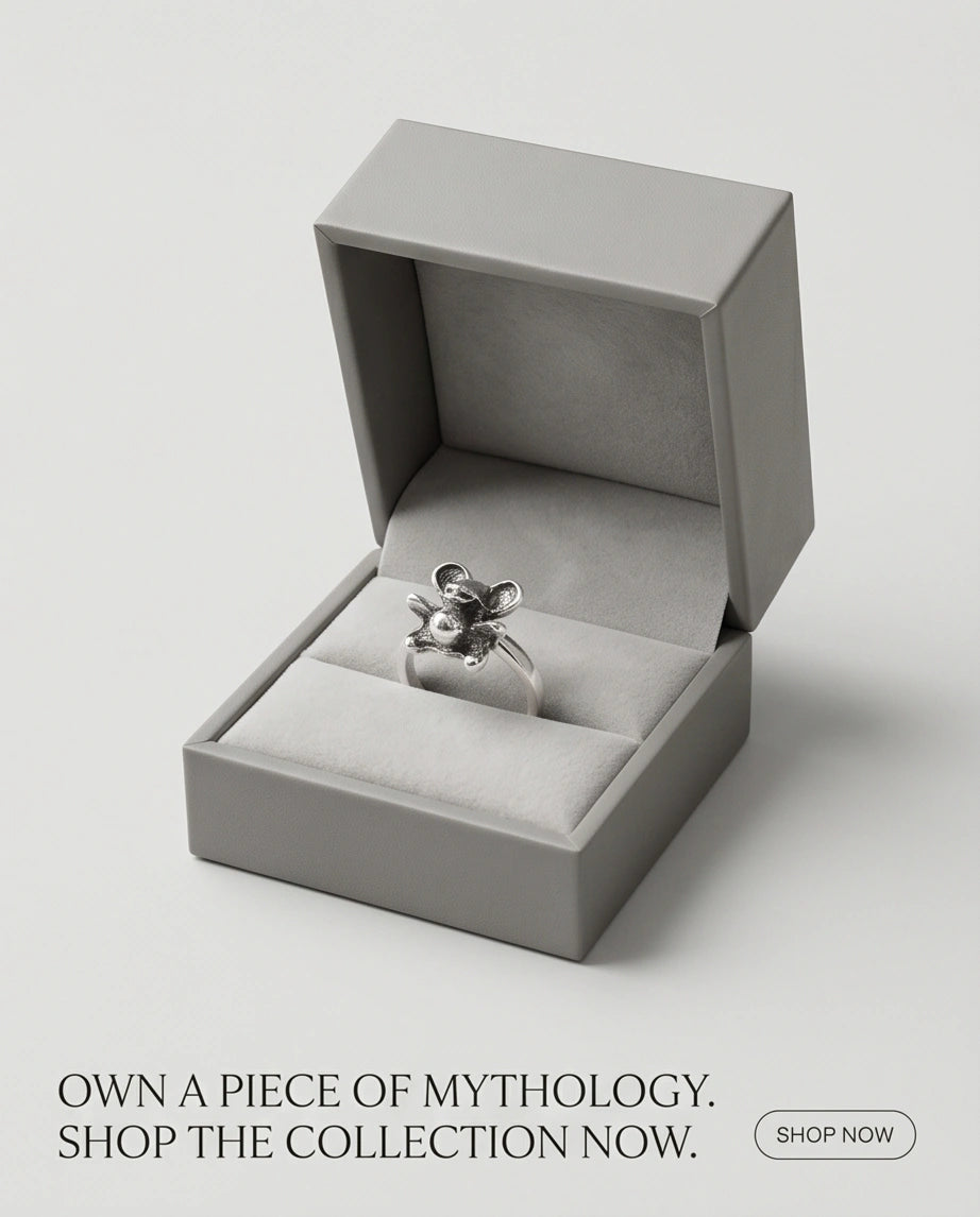 Vintage Silver Teddy Bear Statement Ring
