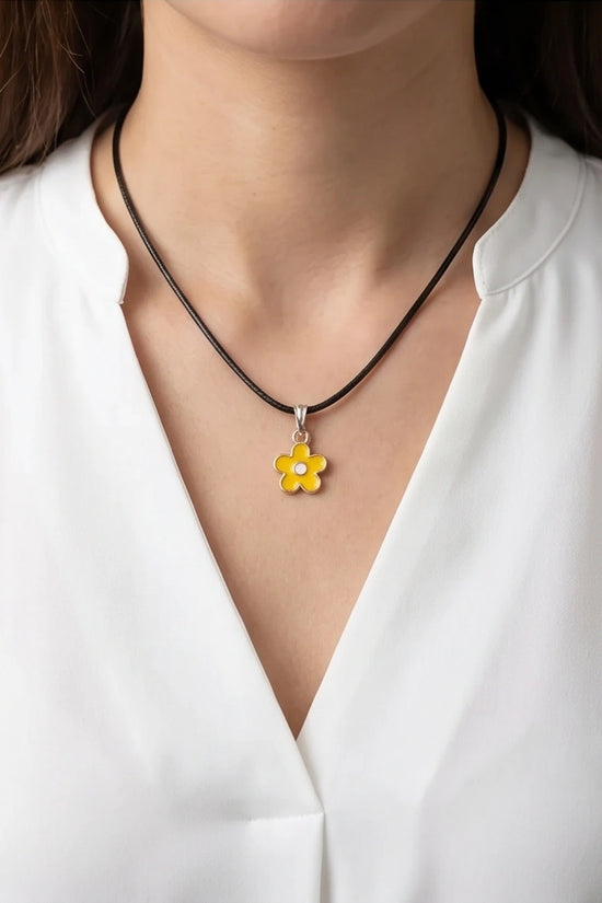 Sunflower Petal Blossom Choker