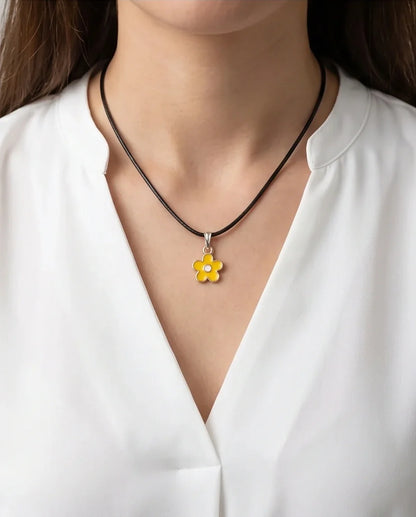 Sunflower Petal Blossom Choker