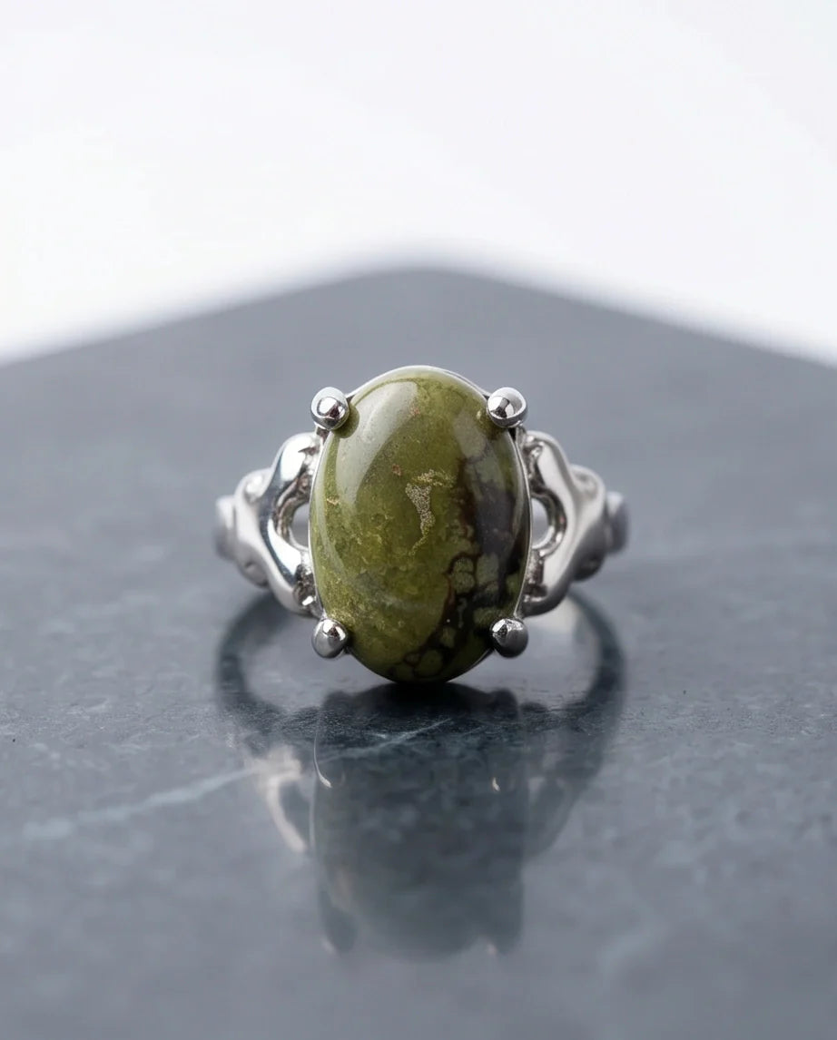 Olive Serpentine Butterfly Ring