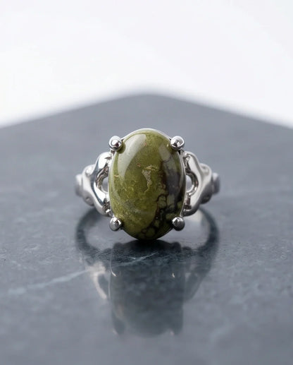 Olive Serpentine Butterfly Ring
