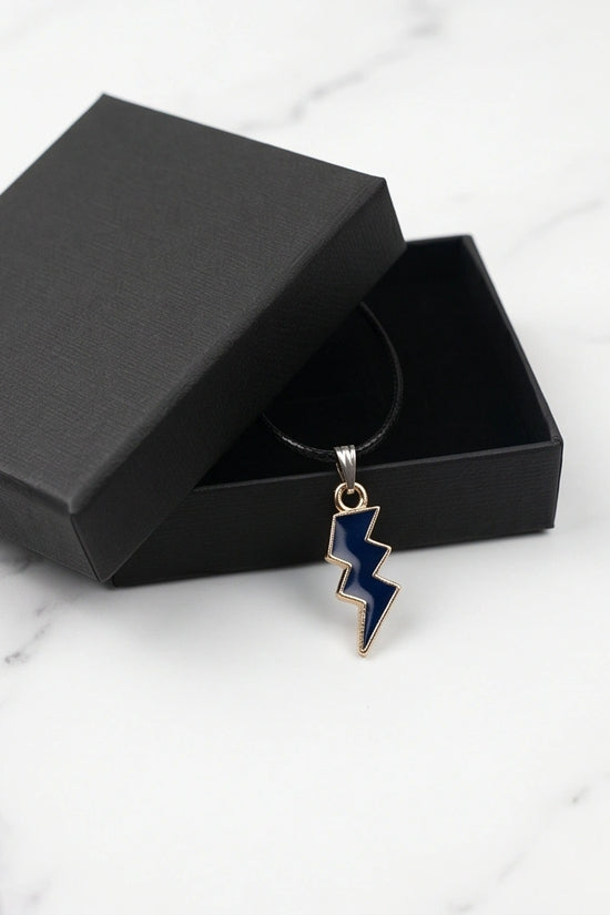 Midnight Lightning Bolt Pendant