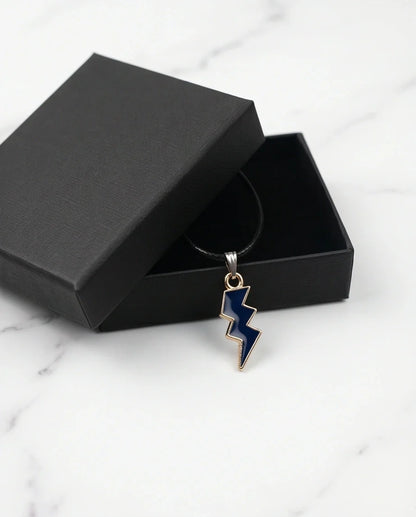 Midnight Lightning Bolt Pendant