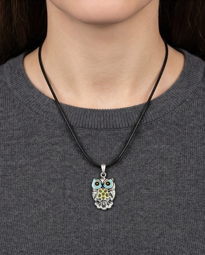 The Monochrome Owl Pendant