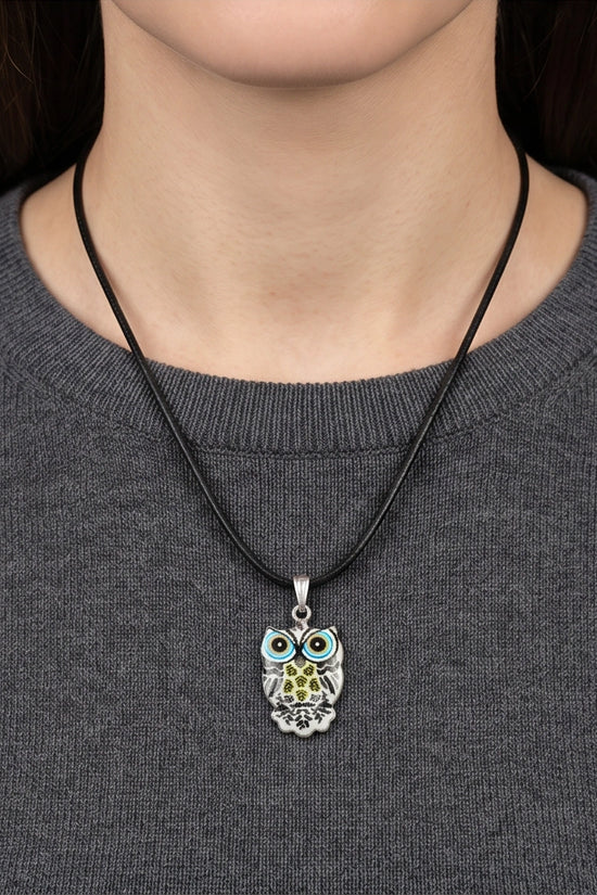 The Monochrome Owl Pendant