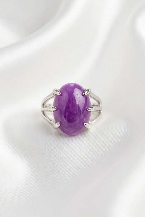 Vibrant Orchid Jade Statement Ring