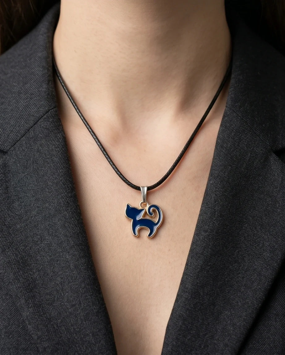 Midnight Mystique Cat Pendant