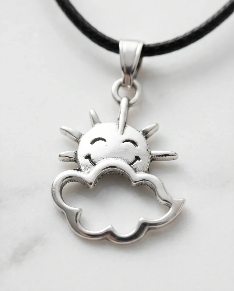 The Happy Sol Sun & Cloud Necklace